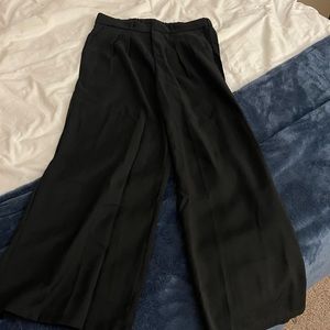 Women’s Black Trendy Trousers Dress Pants - Size Large